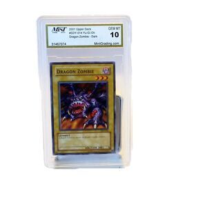2001 Upper Deck Yu-Gi-Oh 1St Edition Sdk #014 Dragon Zombie Gem Mt 10